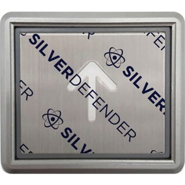 Silver Defender Silver Defender Antimicrobial Film For Square Elevator Buttons, 5"H x 4"W Clear 100/Pack DC-001-ES-100